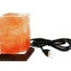 Monte Salt Crystal Lampa electrica sare Prisma USB 1 buc