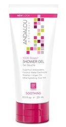 1000 Roses Soothing Shower Gel - Andalou Naturals