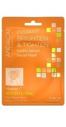 Instant Brighten Tighten Hydro Serum Facial Mask - Andalou Naturals