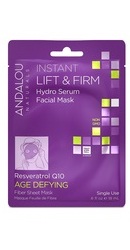 Instant Lift Firm Hydro Serum Facial Mask - Andalou Naturals