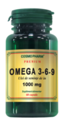 Omega 3-6-9 Ulei de seminte de in 1000 mg – Cosmopharm