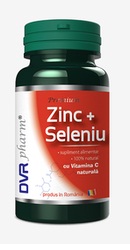 Supliment alimentar DVR Pharm Zinc+Seleniu+Vitamina C 60 capsule