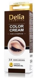 Vopsea crema pentru sprancene Maro inchis - Delia Cosmetics