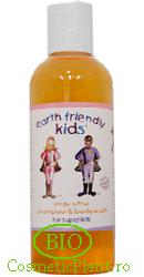 Sampon si gel de dus pentru copii citrice (5 ani+) - Earth Friendly Kids