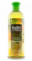 Sampon cu grapefruit si portocale pentru par normal sau gras - Faith in Nature