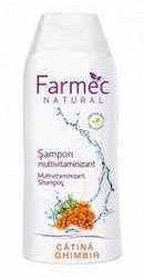 Natural Sampon multivitaminizant cu catina si ghimbir - Farmec