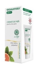 Crema pentru ten gras cu Aloe si Grapefruit - VivaNatura