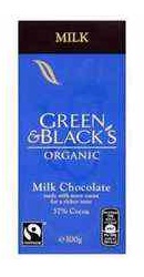 Ciocolata organica cu lapte - Green Blacks