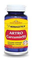 Artro Curcumin 95 - Herbagetica, 60 capsule (Articulatii) - horeca20.ro