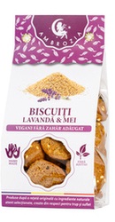 Biscuiti vegani fara zahar cu lavanda si mei - Ambrozia