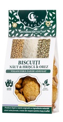 Biscuiti vegani fara zahar, fara gluten cu naut, hrisca si orez - Ambrozia