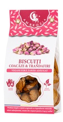 Biscuiti vegani fara zahar cu trandafir si coacaze - Ambrozia