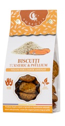 Biscuiti vegani fara zahar cu turmeric si psyllium - Ambrozia