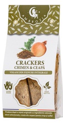 Crackers vegani cu chimen si ceapa - Ambrozia