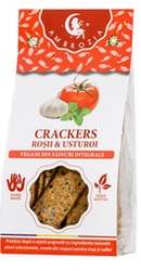 Crackers vegani cu rosii si usturoi - Ambrozia