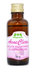 Acneclean Solutie antiacneica cu Eritromicina - Infofarm