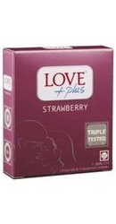 Prezervative Strawberry - Love Plus