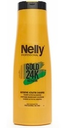 Sampon nutritiv cu keratina si ulei de argan Gold 24K Keratin - Nelly Professional