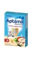 3 Cereale cu lapte si 3 fructe Aptamil 8 luni  - Nutricia