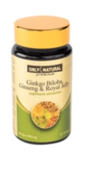 Ginkgo Biloba Ginseng si Royal Jelly  Only Natura