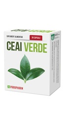 Ceai Verde capsule - Parapharm, 30 capsule (Accelerarea metabolismului) - marcelpavel.ro