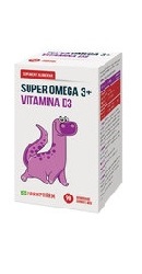 Super Omega 3 Vitamina D3 90 bomboane gumate - Parapharm