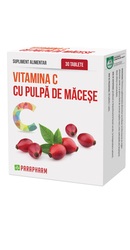 Vitamina C cu pulpa de Macese - Parapharm