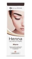 Henna Sensitive Vopsea crema pentru sprancene maro - Renovital