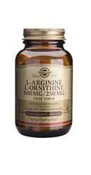 L-Arginine L-Ornithine 500 250 MG - Solgar