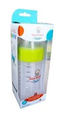 Biberon cu sistem de ventilatie si tetina de silicon 220 ml - Sun Wave Pharma