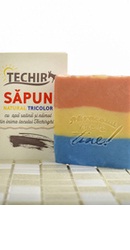 Sapun Tricolor cu argile si namol - Techir