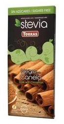 Ciocolata neagra cu scortisoara si Stevia  - Torras