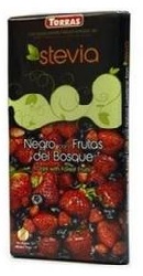 Ciocolata neagra cu fructe de padure si Stevia - Torras