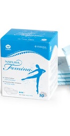 Natura Femina Absorbantele de zi din bumbac 3 picaturi  Tosama