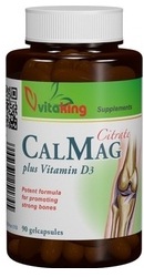 Citrat Calciu Magneziu si Vitamina D - Vitaking