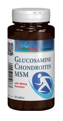 Glucozamină, MSM și Condroitina cu Vitamina C, 90 tablete, Natures Aid