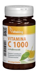 Vitamina C 1000 mg cu bioflavonoide,acerola si macese - Vitaking