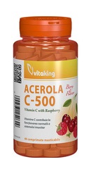 Vitamina C 500 mg cu acerola - Vitaking