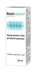 Raniseptol Spray pentru Rani si Leziuni Cutanate - Zdrovit