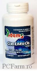 Ulei din ficat de cod 1000mg  - Adams