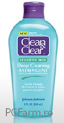 Lotiune tonica ten sensibil si acneic  - Clean & Clear