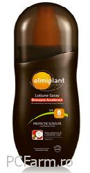 Lotiune spray pentru bronzare accelerata SPF 6 - Elmiplant