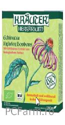 Bomboane BIO pentru gat cu extract de echinaceea Krauter 