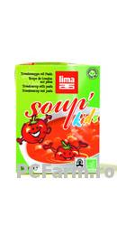 Supa (ecologica) de rosii pentru copii cu paste - Lima food