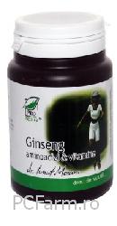 Ginseng, Aminoacizi si Vitamine 150 capsule - Medica