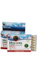 Omega 3 Forte cu ulei din ficat de cod - Moller s 