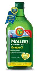 Möllers Cod Liver Oil Omega-3 - Ulei de ficat de cod norvegian