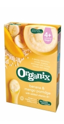 Cereale cu orez integral, porumb, banane si mango - Organix