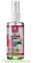 Deo Spray - Crystal Trandafir - Urtekram