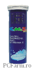 Zdrovit Calciu, magneziu, zinc + vitamina c efervescente 20cpr ZDROVIT